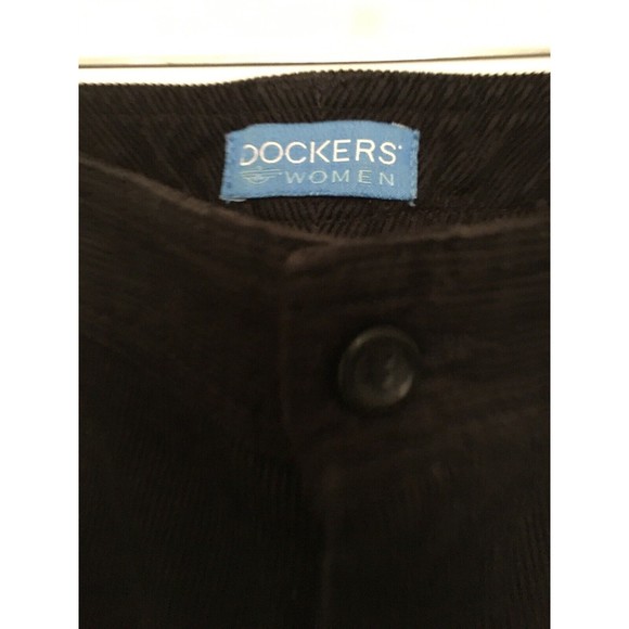 Dockers Women’s Corduroy Pants Size 12 Black - Picture 3 of 10